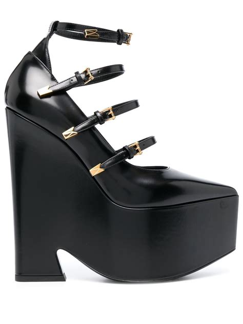 leather mens versace|versace leather platform strappy pumps.